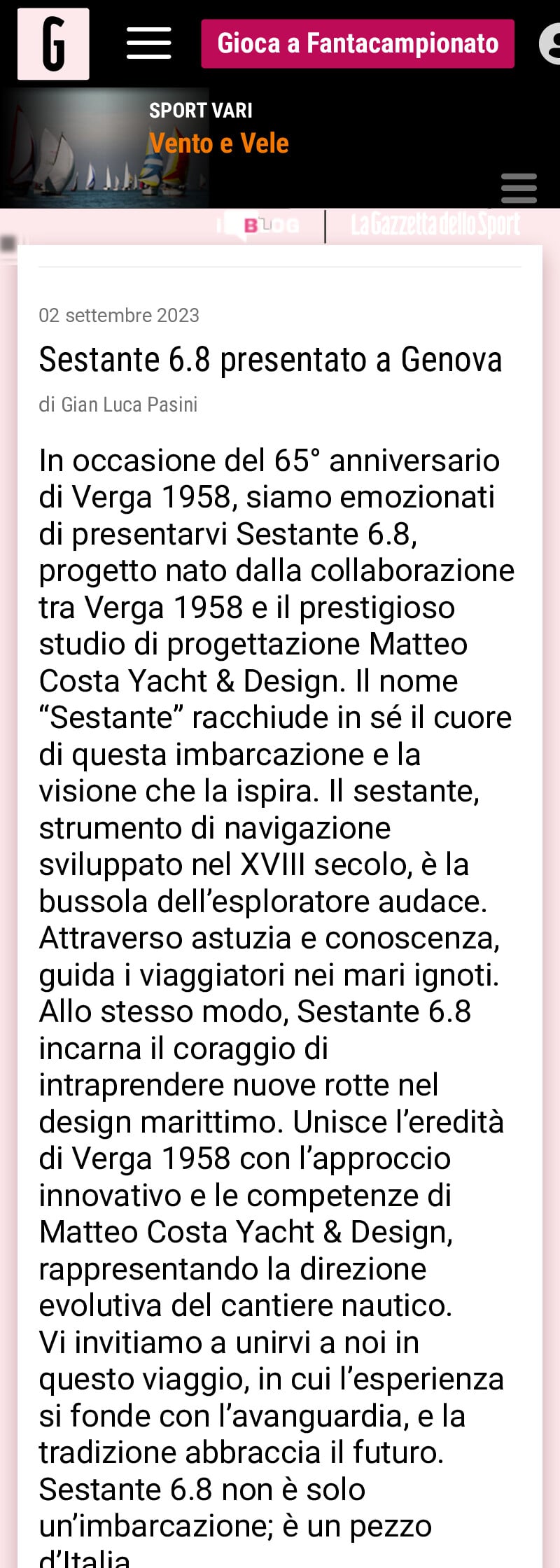 Sestante 6 8