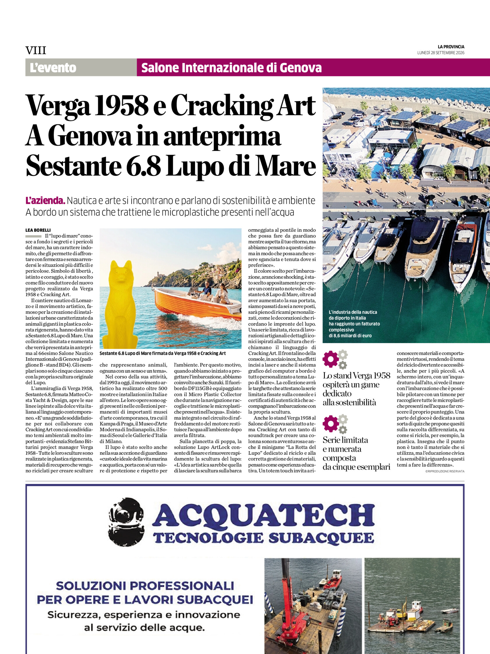 Sestante 6 8 Lupo di Mare Verga 1958 x Cracking Art