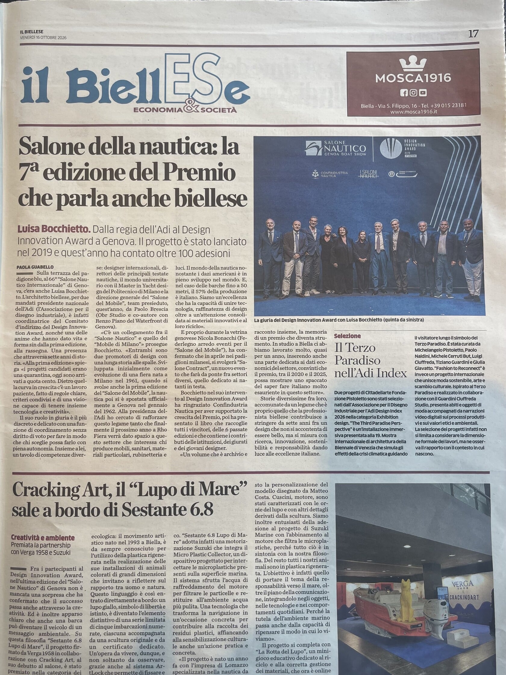 Design Innovation Award Sestante 6 8 Lupo di Mare