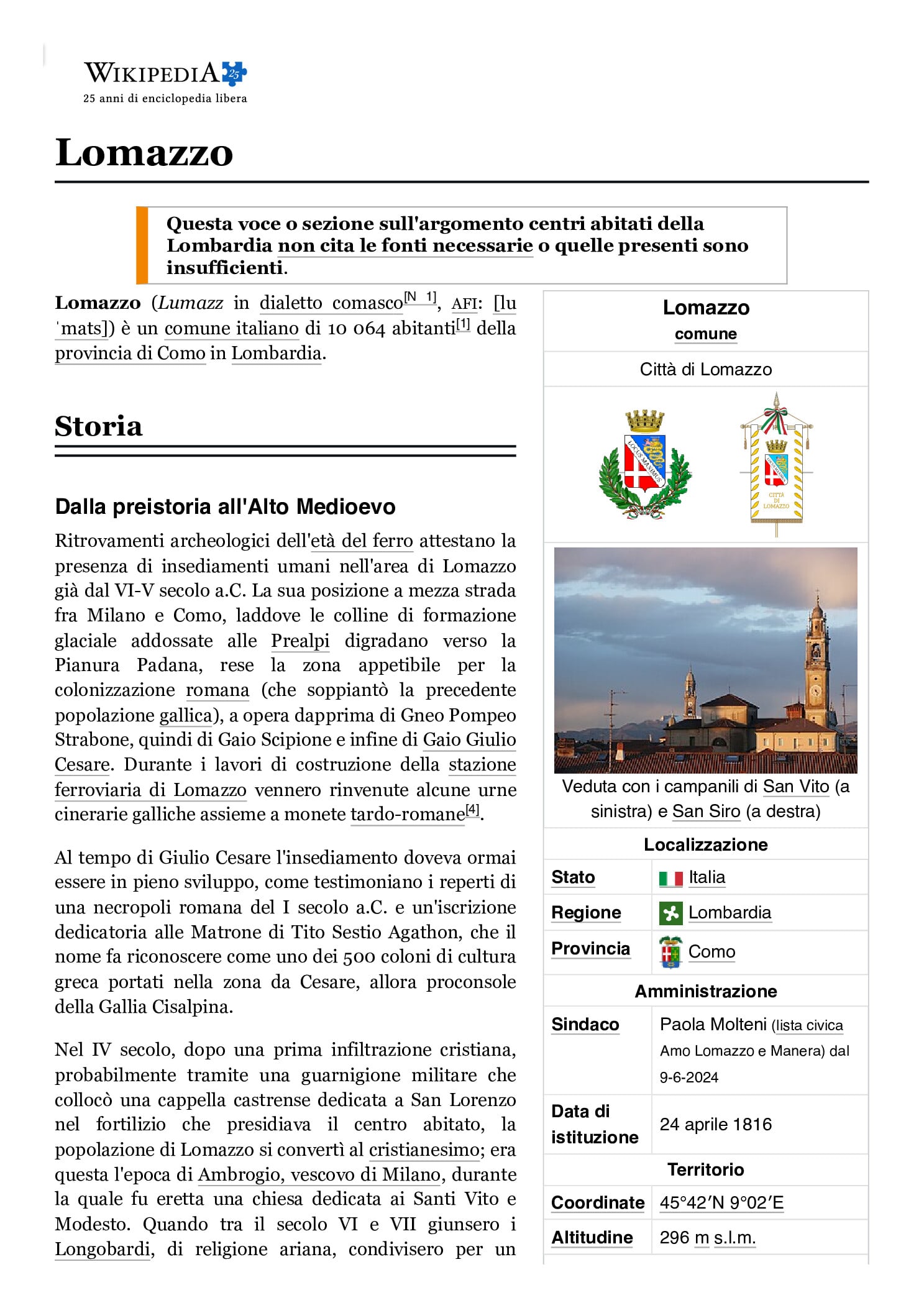 Anteprima: Verga 1958 Lomazzo