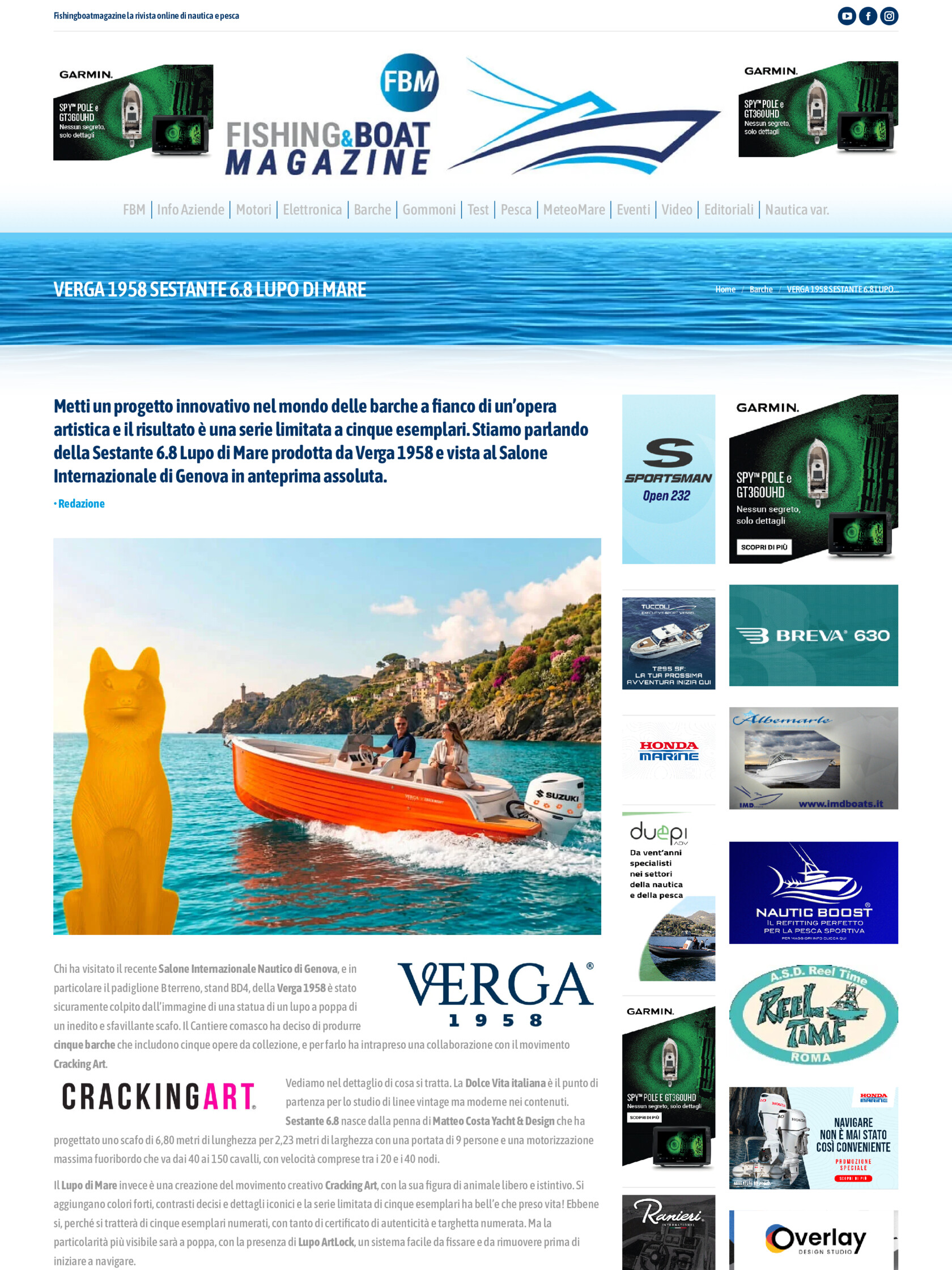 Sestante 6 8 Lupo di Mare Verga 1958 x Cracking Art