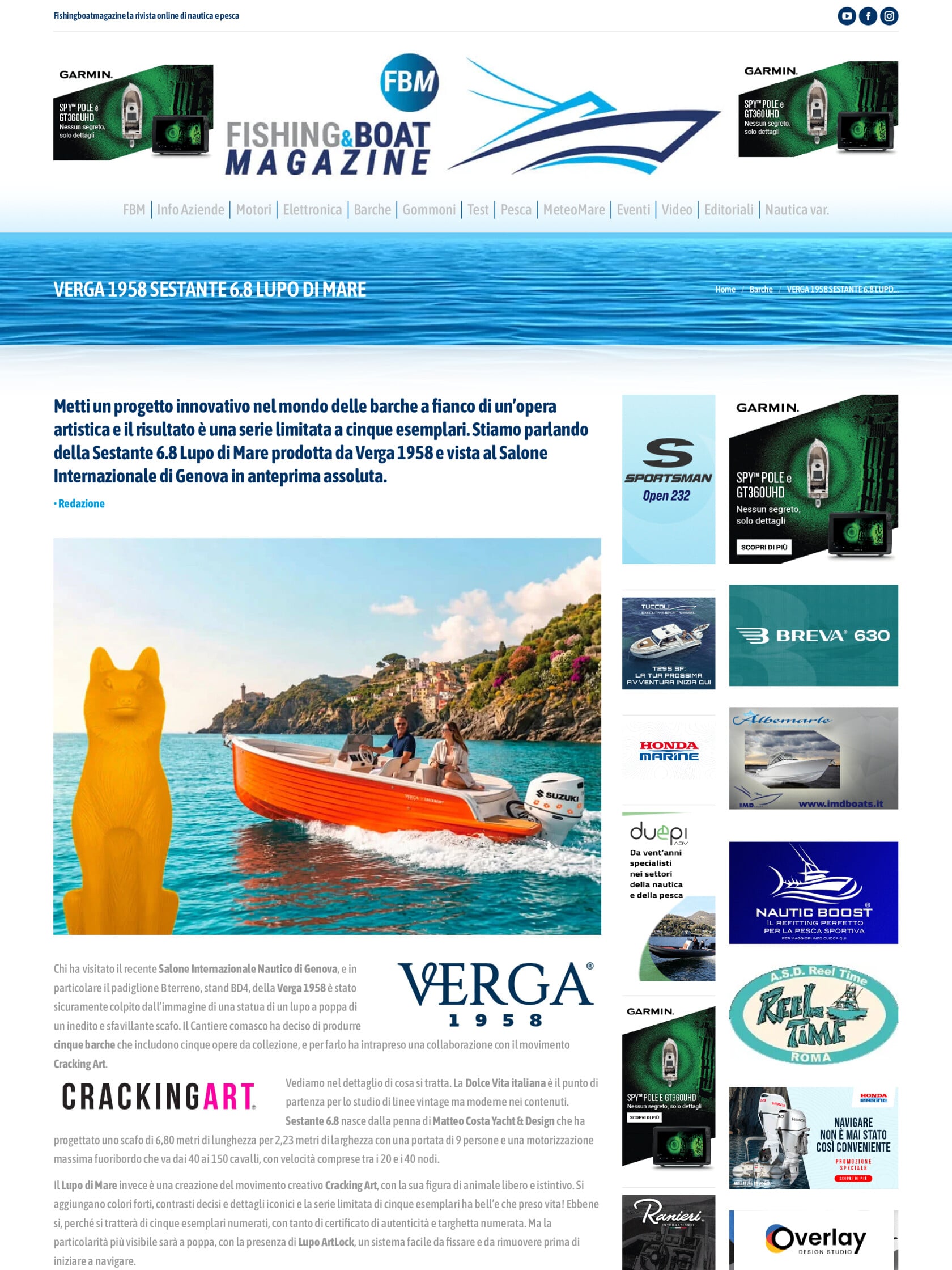 Sestante 6 8 Lupo di Mare Verga 1958 x Cracking Art