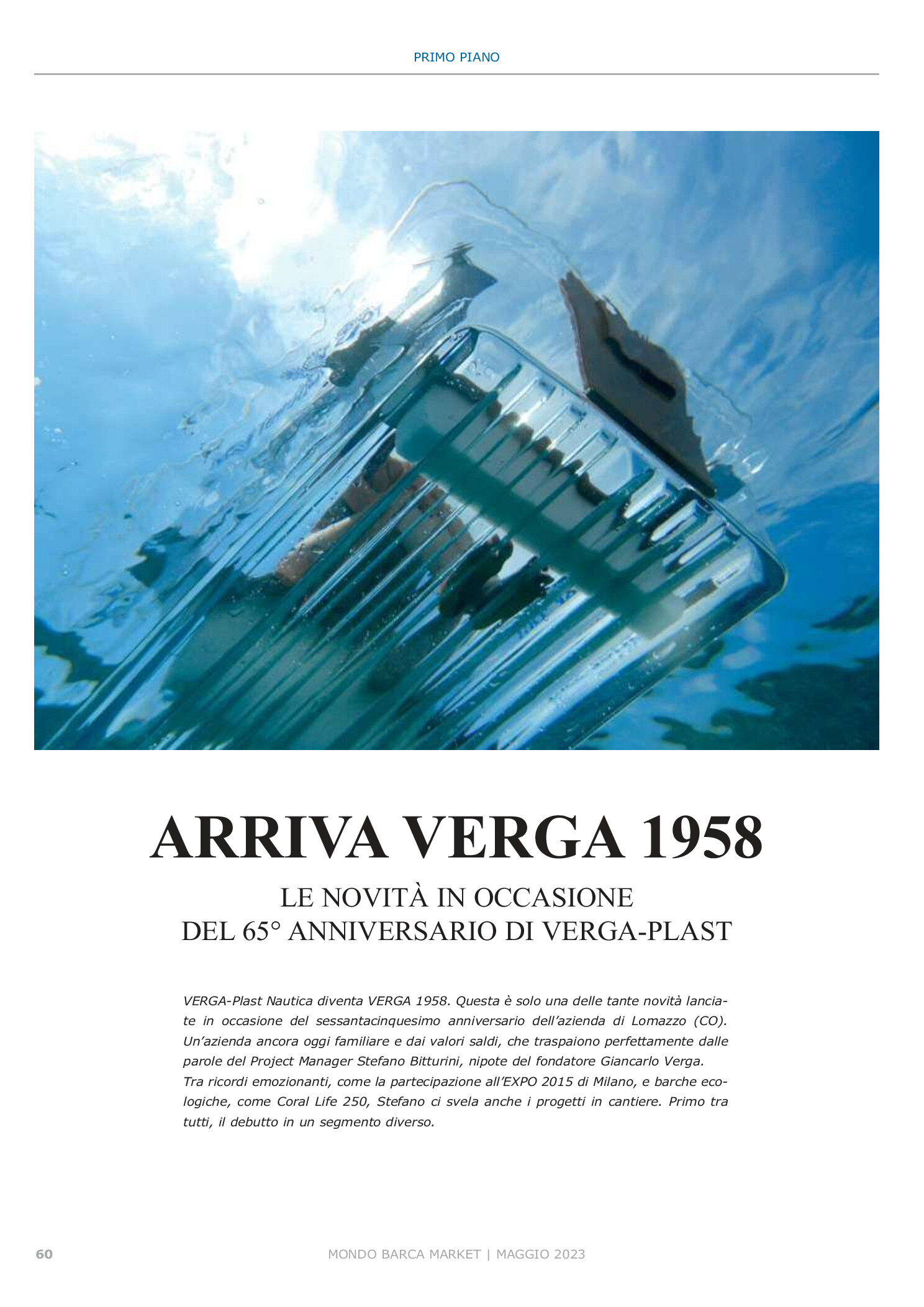 Rebranding Verga 1958 MBM Maggio 2023